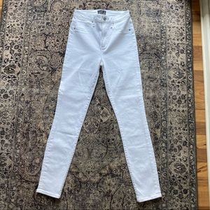 White Abercrombie Skinny Jeans